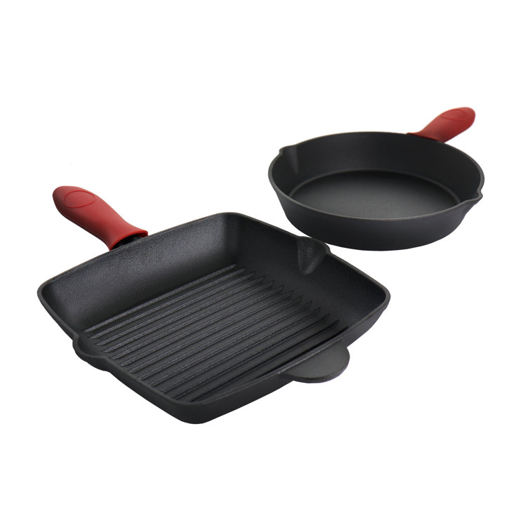 Mega Chef 4 Pieces Cast Iron Cookware Set & Reviews Wayfair